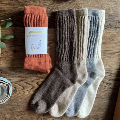 Alpaca Lounge Socks by Samantha Holmes Alpaca