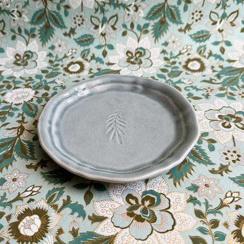 Arabesque 'Amuse Bouches' Plate glazed in 'Antique' by Sthal of Sweden