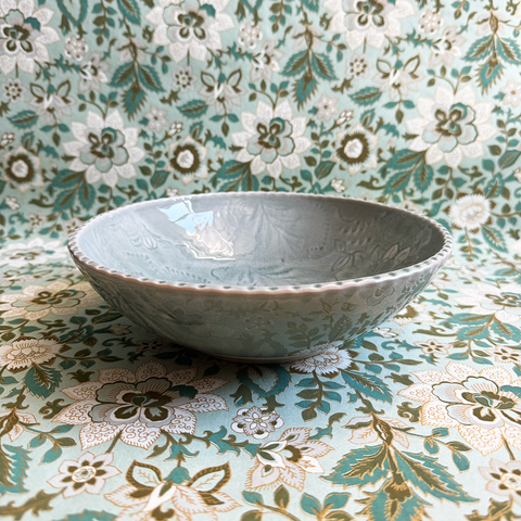 Arabesque 'Deep Dinner Plate' Bowl glazed in 'Antique' by Sthal of Sweden