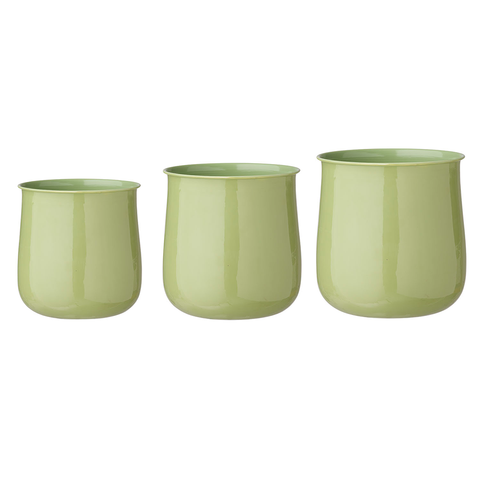 Flower Pots 'Aja Fern' Set of Three by Bungalow of Denmark