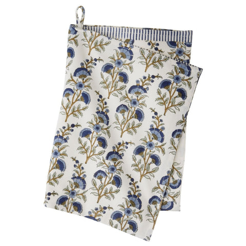 Cotton 'Calla Indigo' Kitchen Towel by Bungalow of Denmark