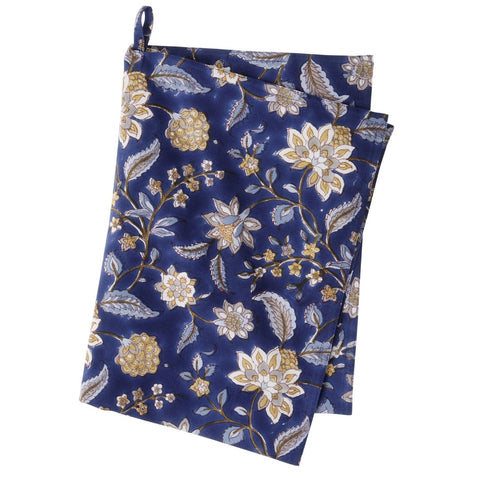 Cotton Kitchen Towel 'Divya Indigo' by Bungalow of Denmark