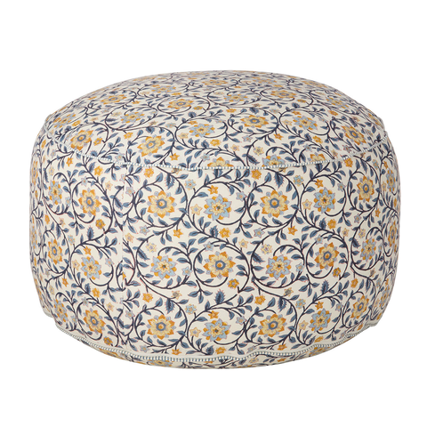 Pouf in 'Roja Indigo' by Bungalow of Denmark