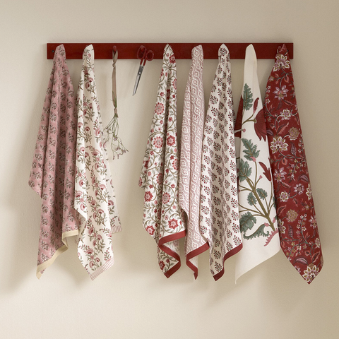 Red Cotton Kitchen Towels by Bungalow of Denmark