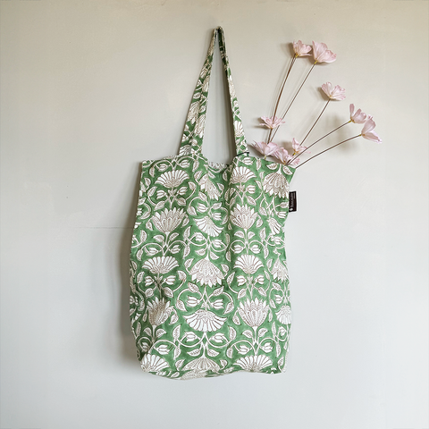 "Nomad Sage" Bungalow Tote Bag