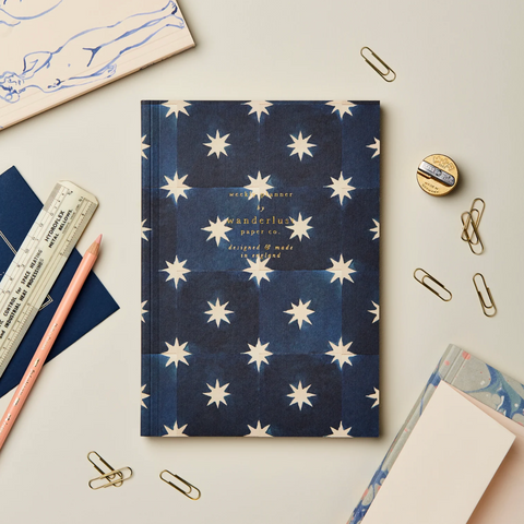 Weekly Planner 'Navy Star' by Wanderlust