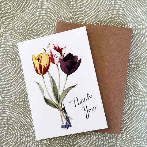 Greeting Card 'Tulips Thank You' by Laura Stoddart GC60