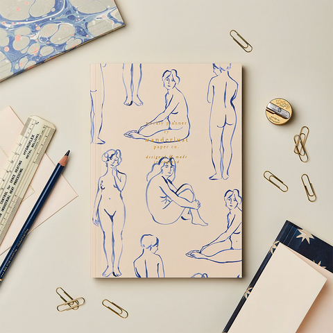 Weekly Planner 'Blue Nudes' by Wanderlust