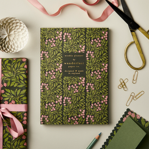 Weekly Planner 'Green Flora' by Wanderlust