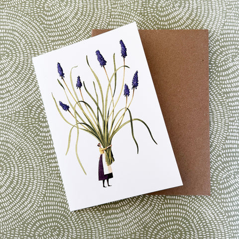 Greeting Card 'Spring Flowers - Muscari' by Laura Stoddart GC79